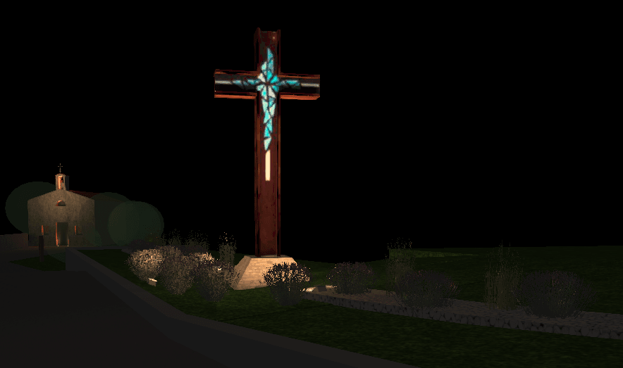 Croix De La Mission De La Prédication & Chapelle Notre-Dame d'Espérance